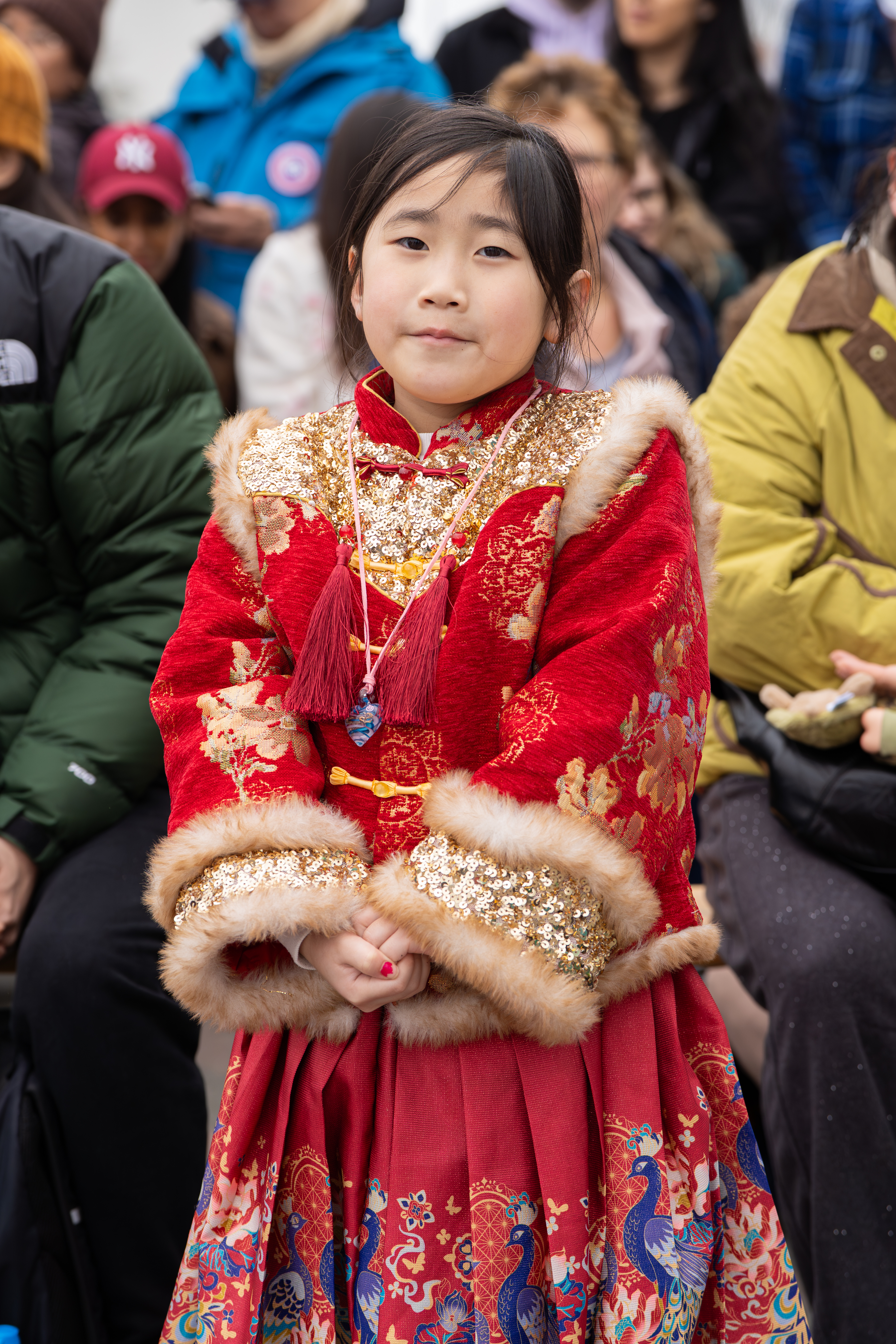 Crowds gathering to experience the Lunar New Year programme across the estate